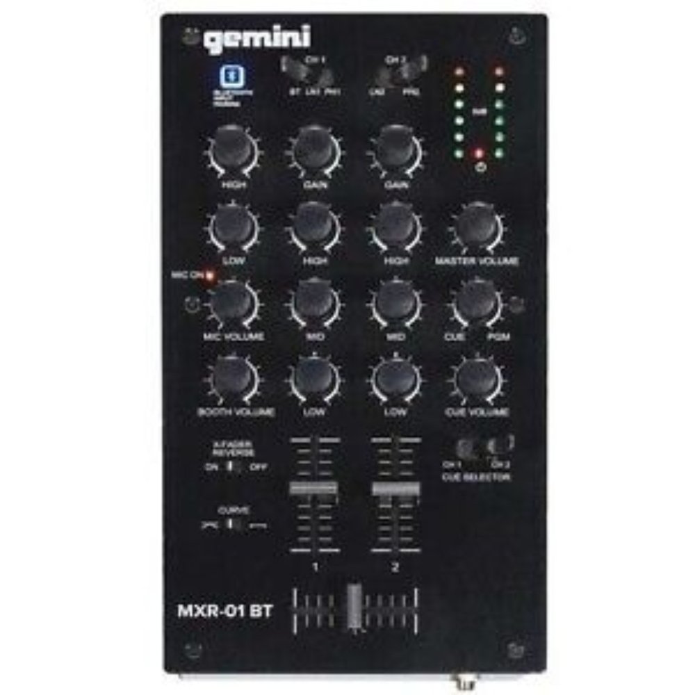 GEMINI MXR-01 BT BLUETOOTH DJ MIXER NEW OPEN BOX